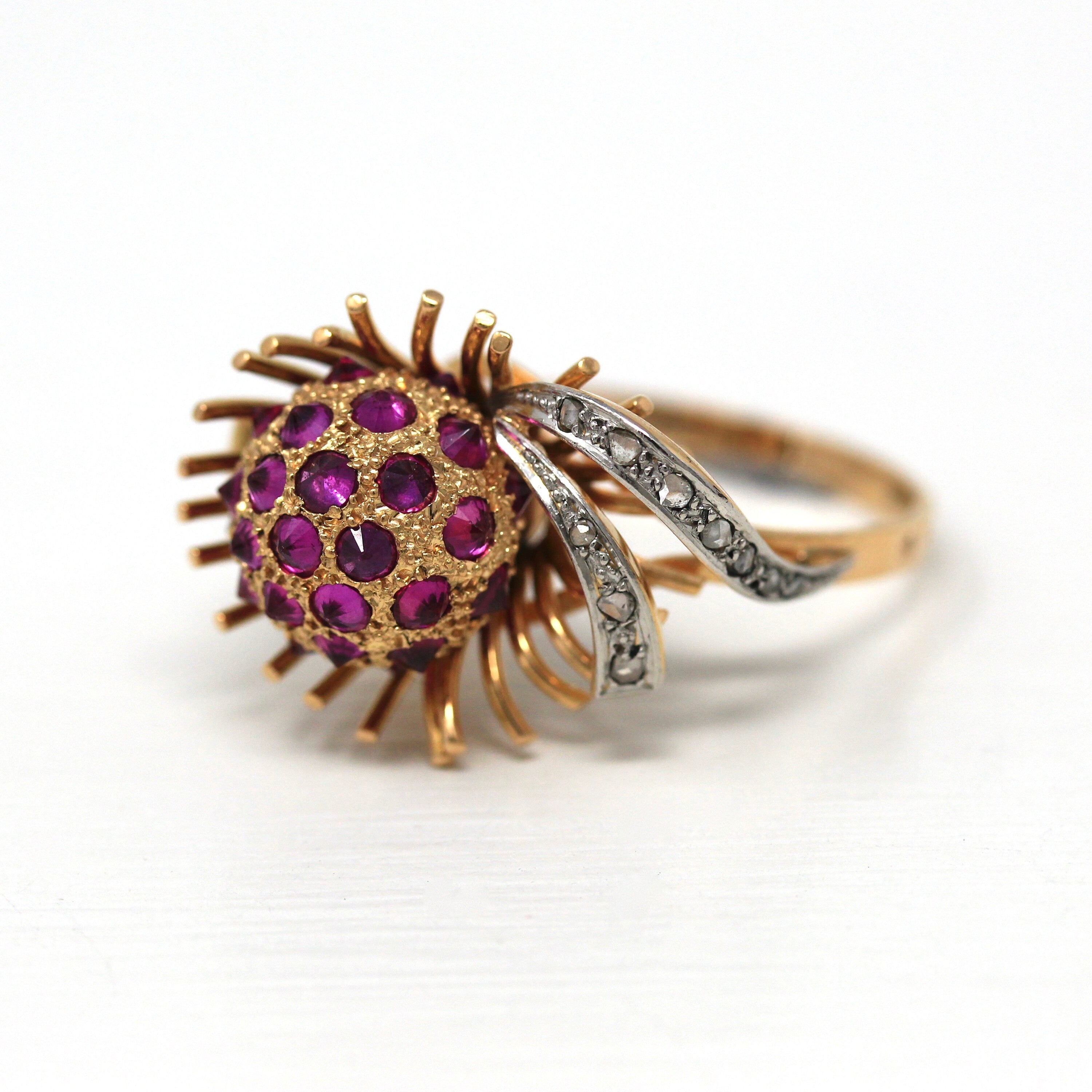 Antique & Vintage Jewelry Star Flower Ring - Rings - Broken English Jewelry  – Broken English Jewelry